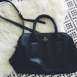 Kate Spade Black Leather Doctor’s Bag with Strap